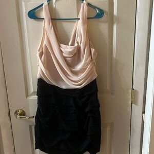 Black and Pink Cocktail Dress